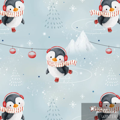 [Exclusive] Little Skater Penguin