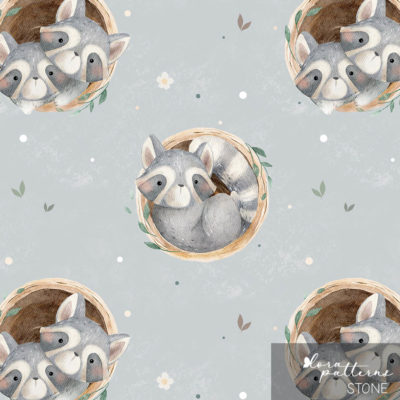 [Exclusive] Little Raccoons in a Wood Log