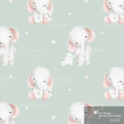 [Exclusive] Elephant and Bunny Doll