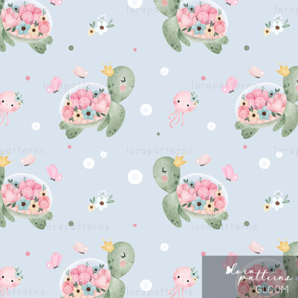 [Exclusive] Turtle and Flowers - Image 10