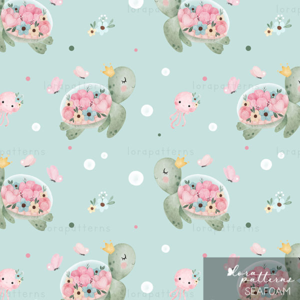 [Exclusive] Turtle and Flowers - Image 8