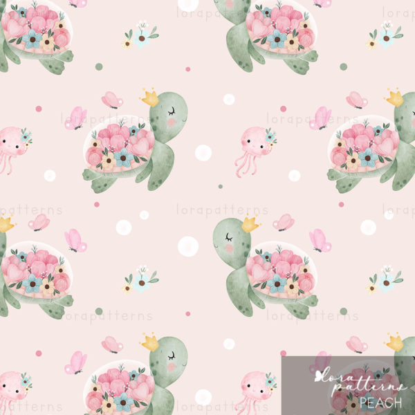 [Exclusive] Turtle and Flowers - Image 4