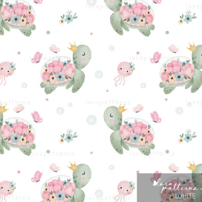 [Exclusive] Turtle and Flowers