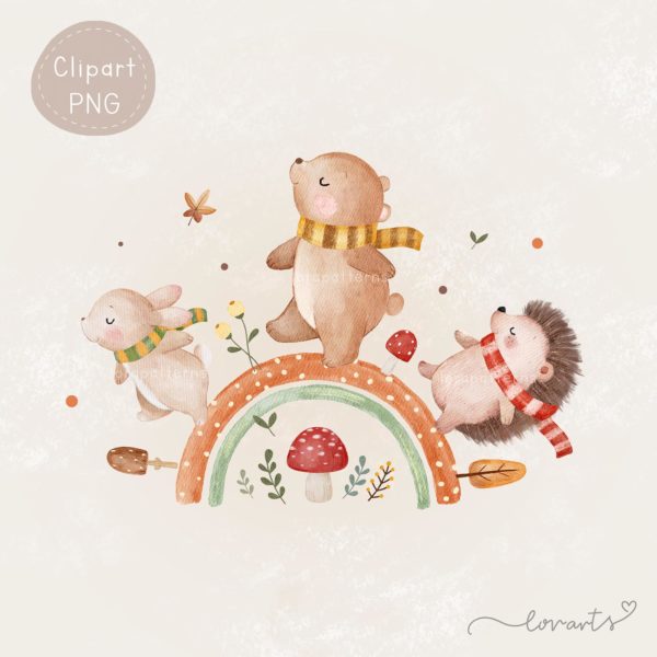 [Clipart PNG] Autumn Walking