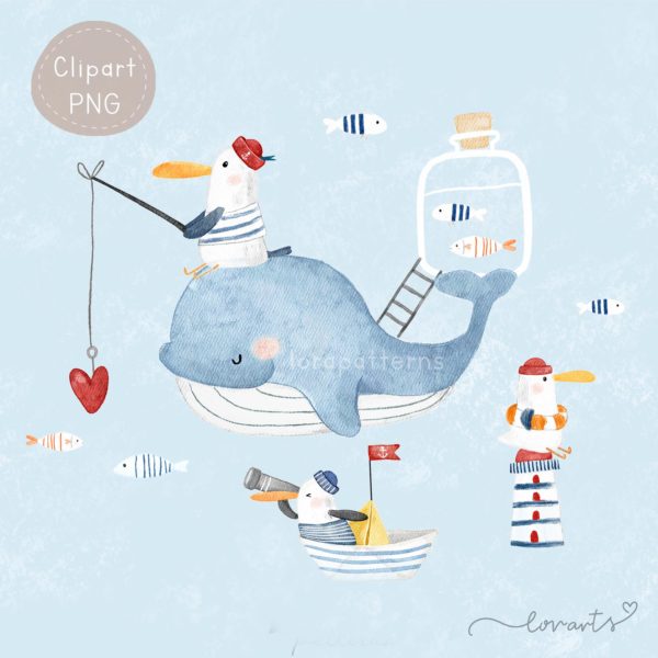 [Clipart PNG] Let's Go Fishing