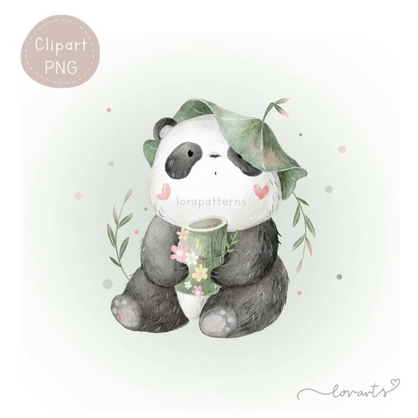 [Clipart PNG] Panda and Bamboo - Image 3