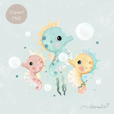 [Clipart PNG] Little Seahorse
