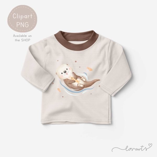 [Clipart PNG] Otterly Adorable - Image 6