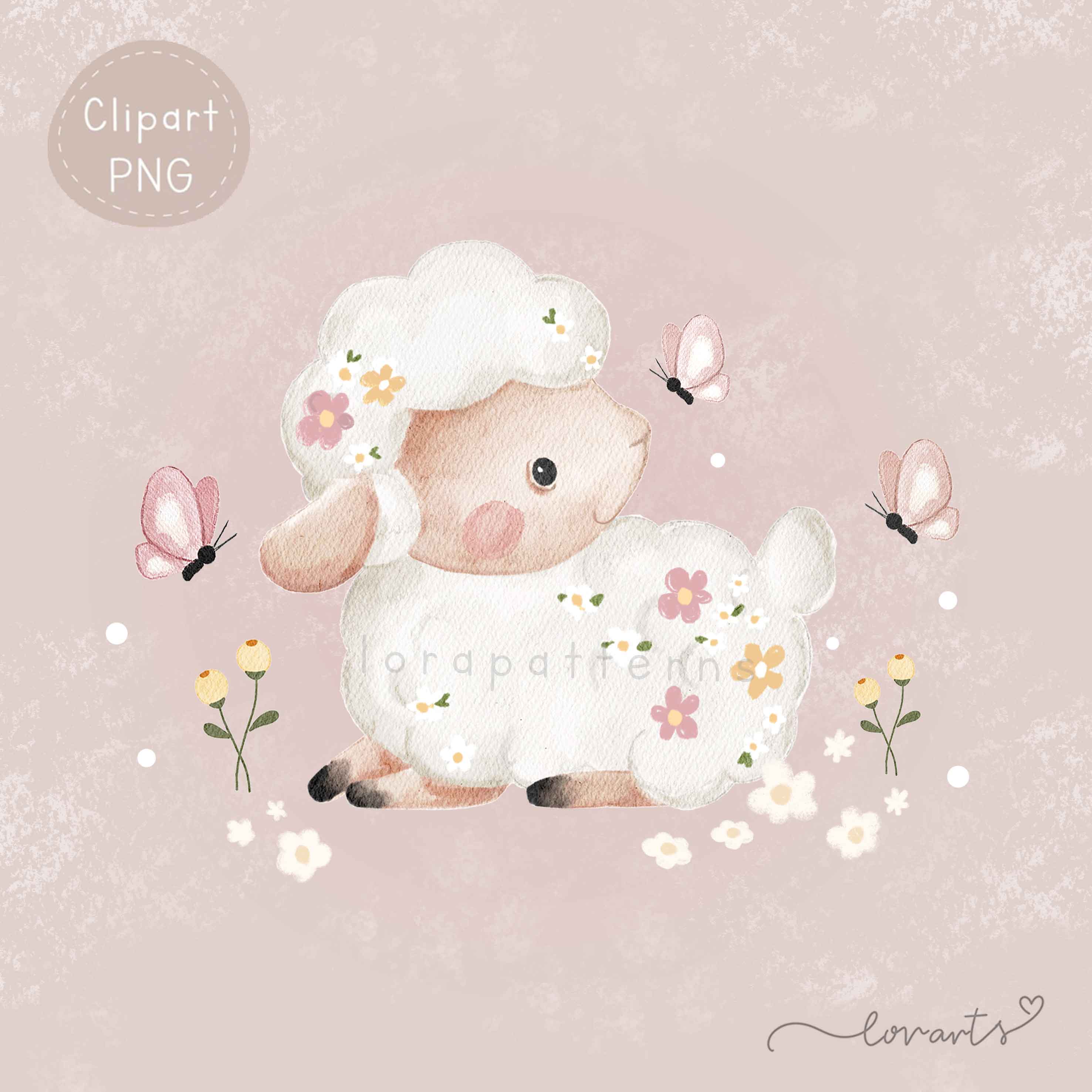 [Clipart PNG] Pretty Sheep