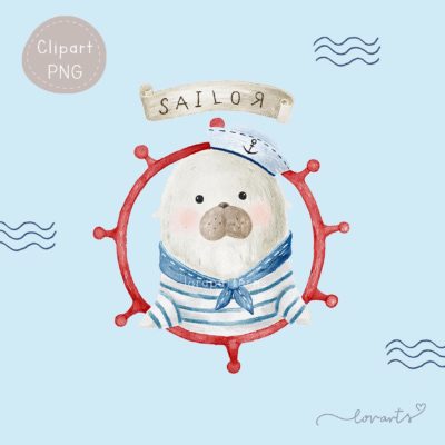 [Clipart PNG] Seal the Sailor