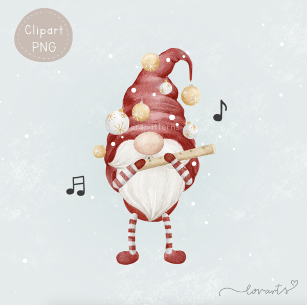 [Clipart PNG] Gnome's Christmas Concert - Image 3