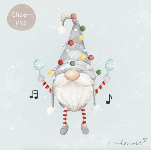 [Clipart PNG] Gnome's Christmas Concert - Image 5