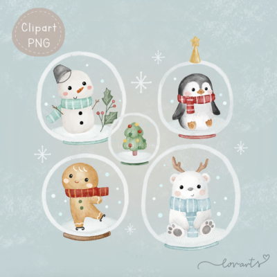 [Clipart PNG] Cheerful Globes