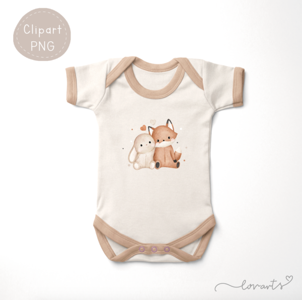 [Clipart PNG] Foxy and Bunny - Image 5