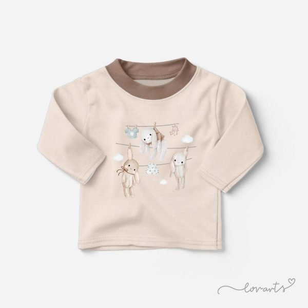 [Clipart PNG] Little Bunnies' Laundry Day - Image 2