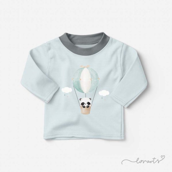 [Clipart PNG] Panda Flying With Balloons - Image 6
