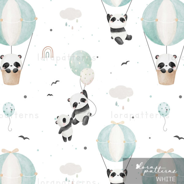 [Exclusive] Panda Flying with Balloons - Image 2