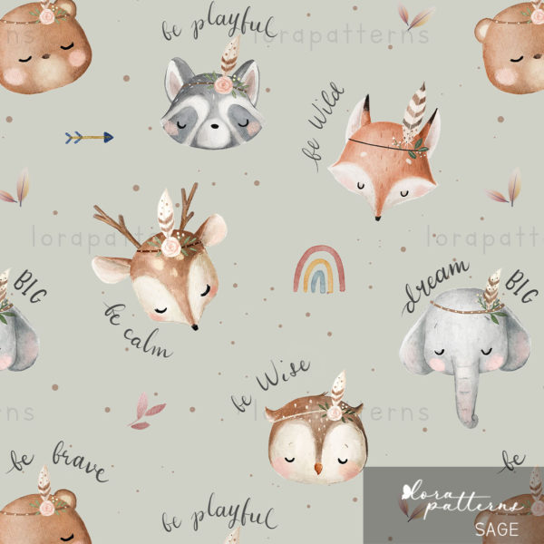 [Non-Exclusive] Boho Animals Head - Image 3