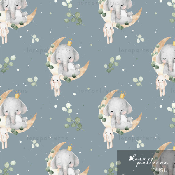 [Exclusive] Elephant and Bunny on Eucalyptus Moon - Image 10