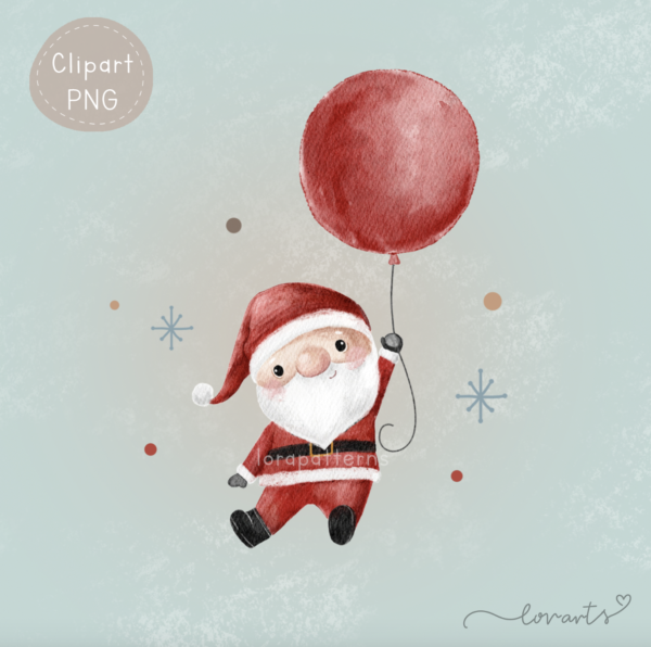 [Clipart PNG] Floating on Christmas Day - Image 2