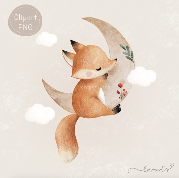 [Clipart PNG] Foxy and Moon - Image 3