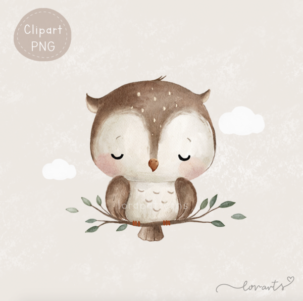 [Clipart PNG] Lovely Owls - Lorarts