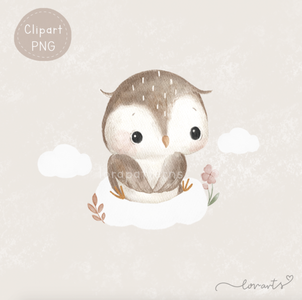 [Clipart PNG] Lovely Owls - Image 3