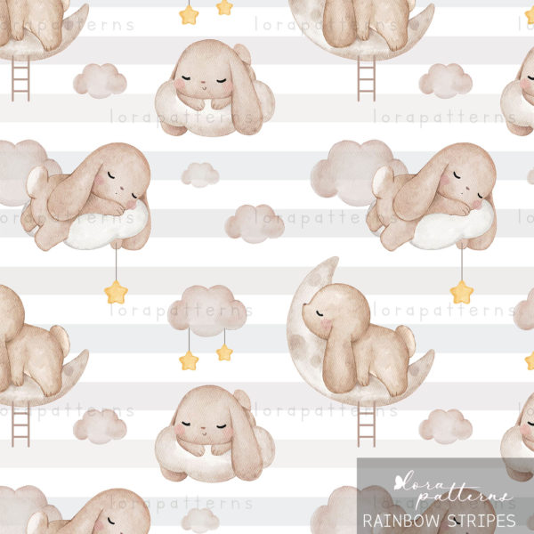 [Exclusive] Bunny Sleeping on Fluffy Clouds - Image 3