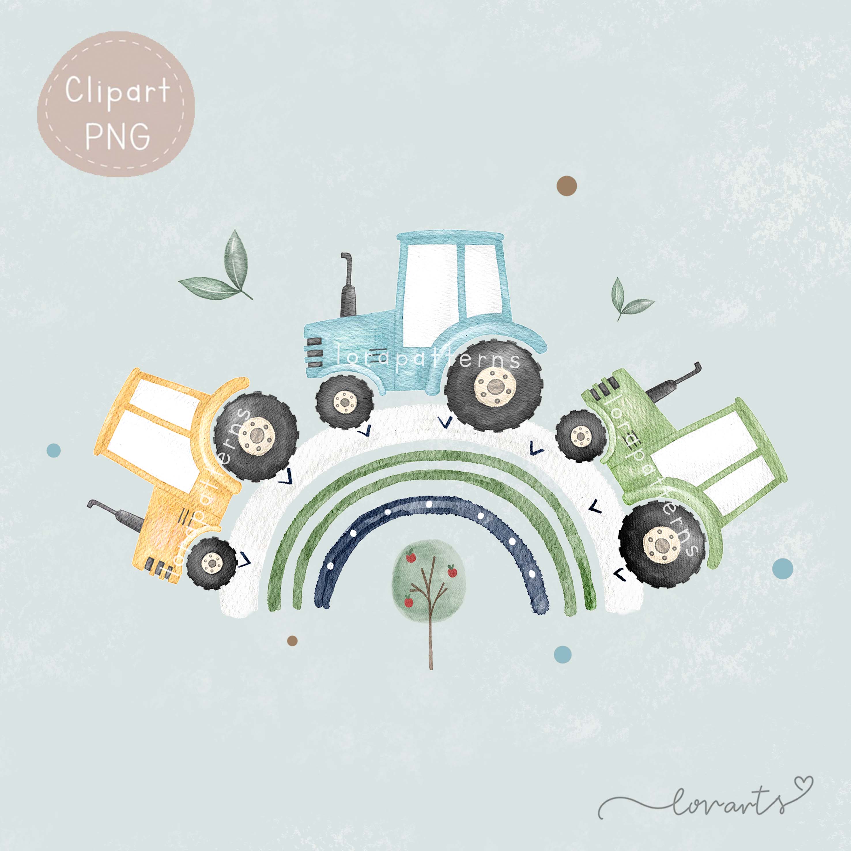 [Clipart PNG] Cool Tractors