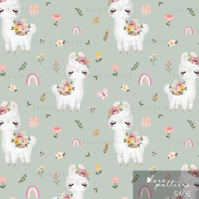 [Exclusive] Llama With Flowers