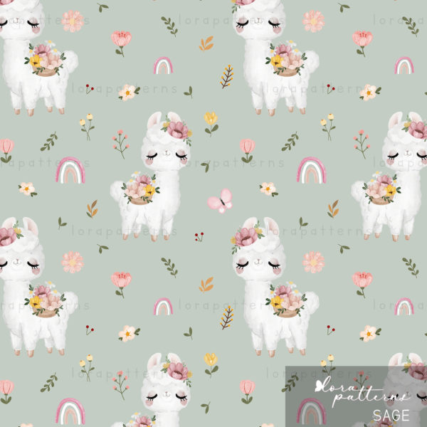 [Exclusive] Llama With Flowers
