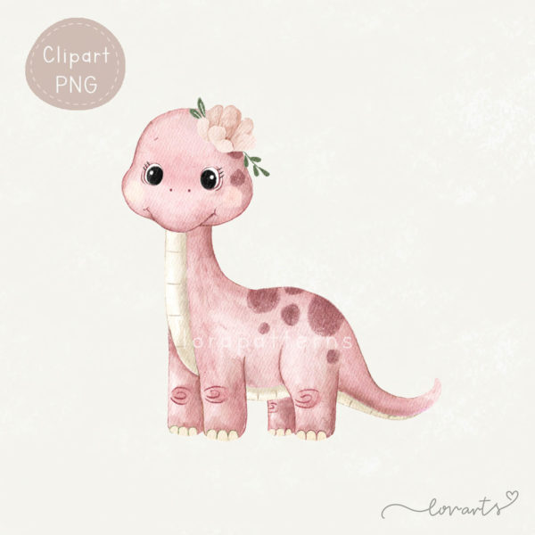 [Clipart PNG] Dino Land (Girl Version) - Image 3
