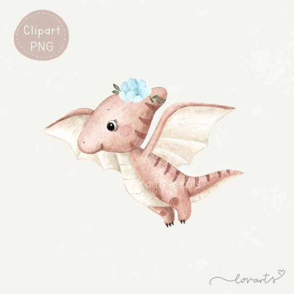 [Clipart PNG] Dino Land (Girl Version) - Image 4