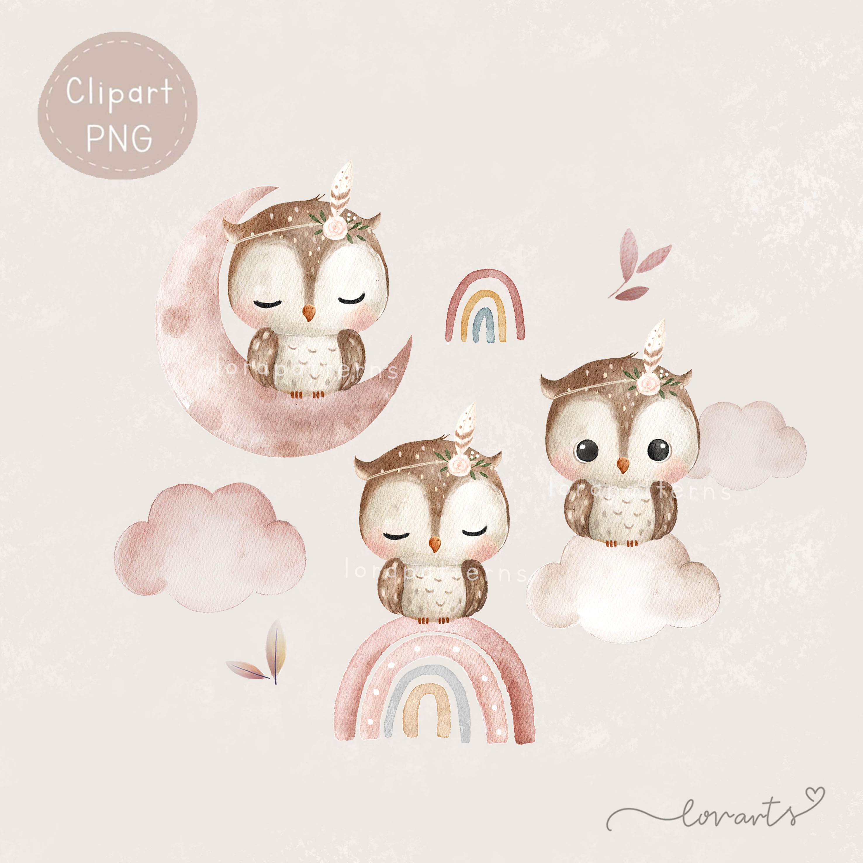 [Clipart PNG] Owl Neighborhood