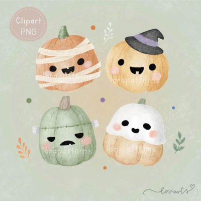 [Clipart PNG] Pumpkin Little Costume