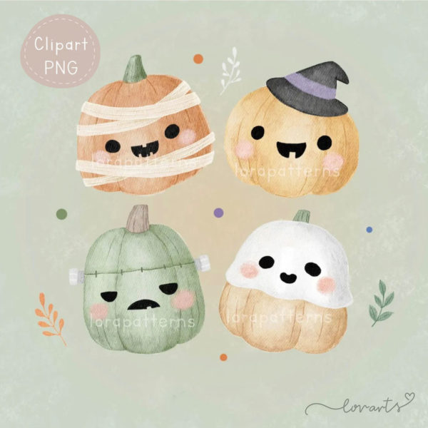 [Clipart PNG] Pumpkin Little Costume