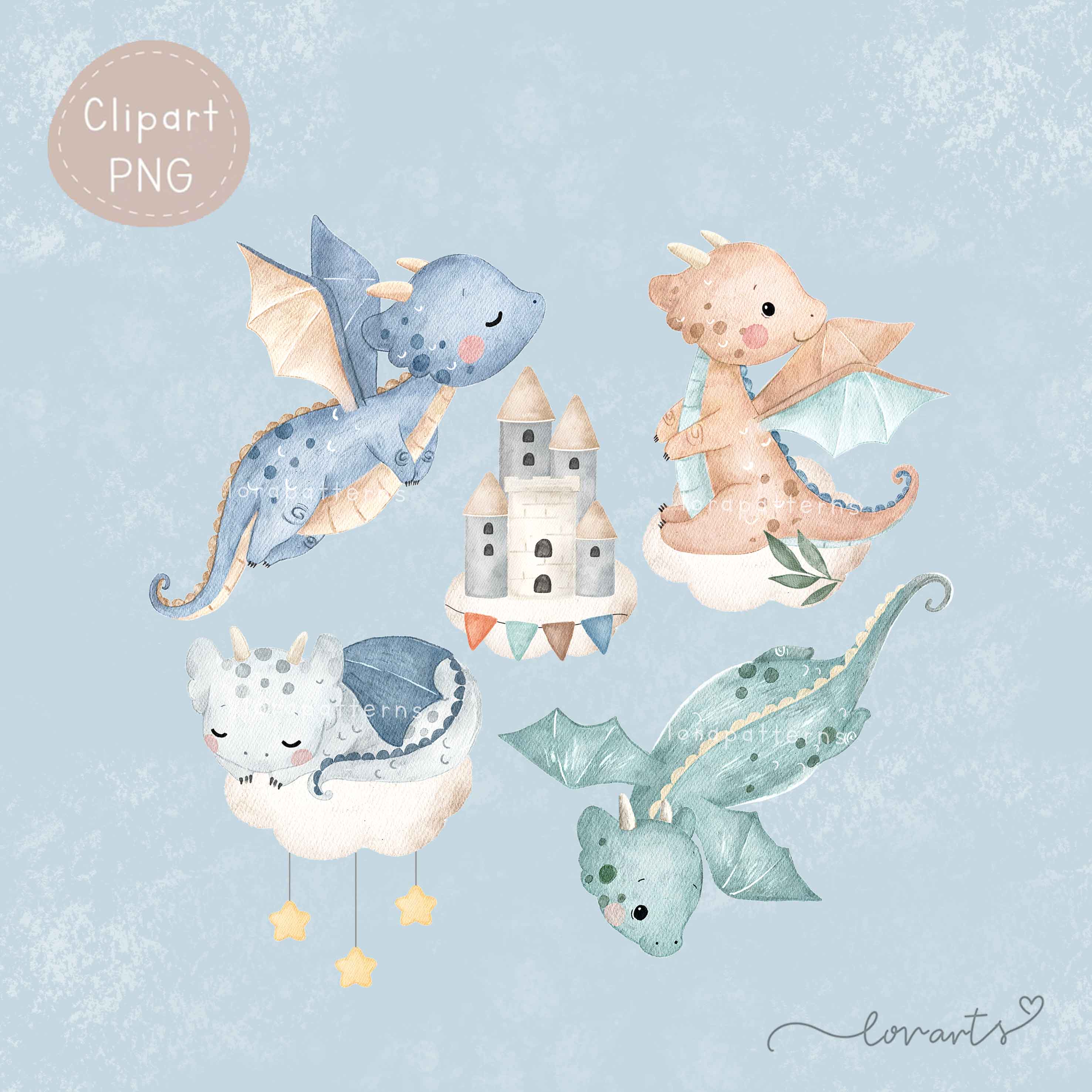 [Clipart PNG] Dragon Sky (Boy)