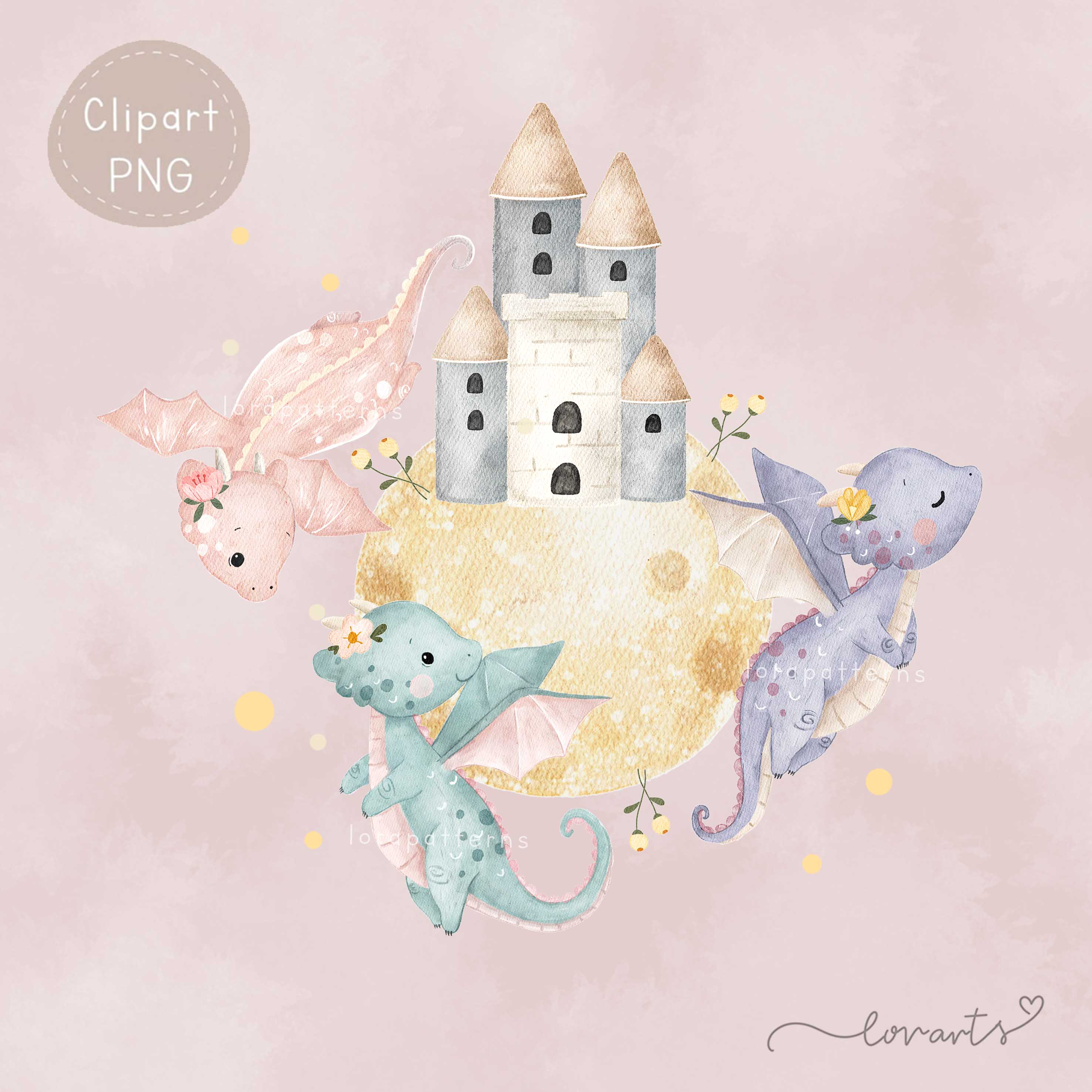 [Clipart PNG] Dragons the Castle Keepers (Girl)
