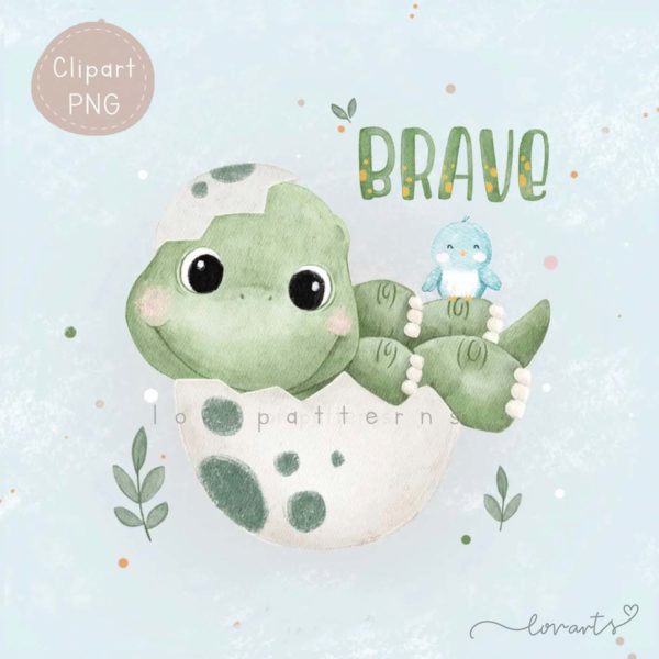 [Clipart PNG] Brave Dino - Image 3