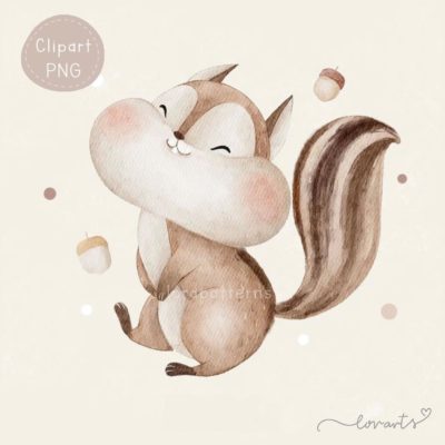 [Clipart PNG] Chubby Squirrel