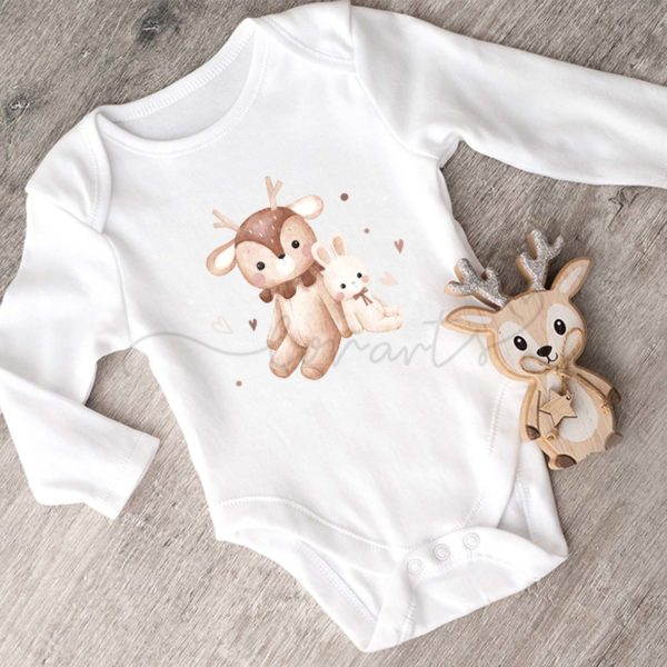[Clipart PNG] Deer and Bunny - Image 3