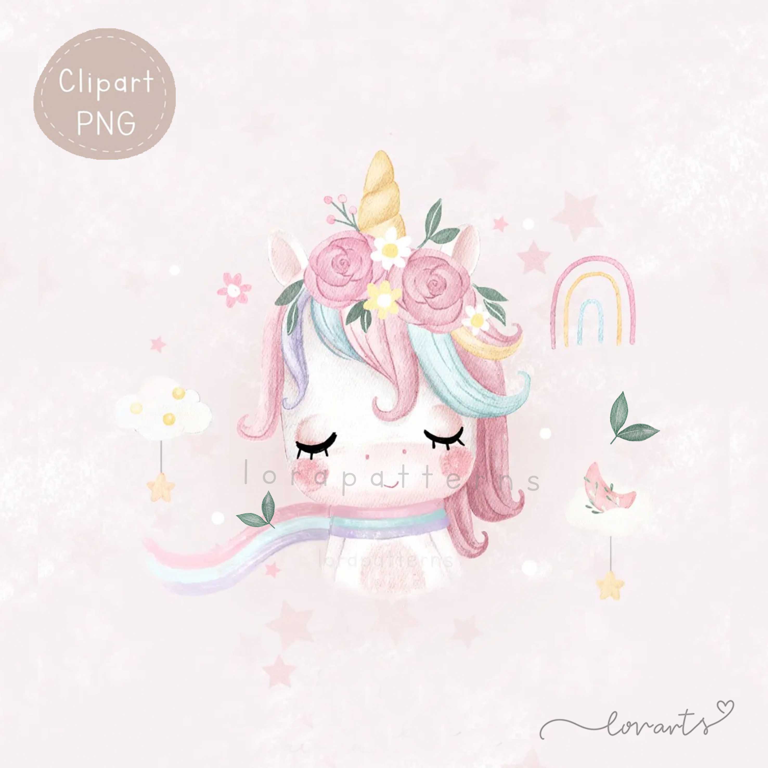 [Clipart PNG] Lovely Unicorn