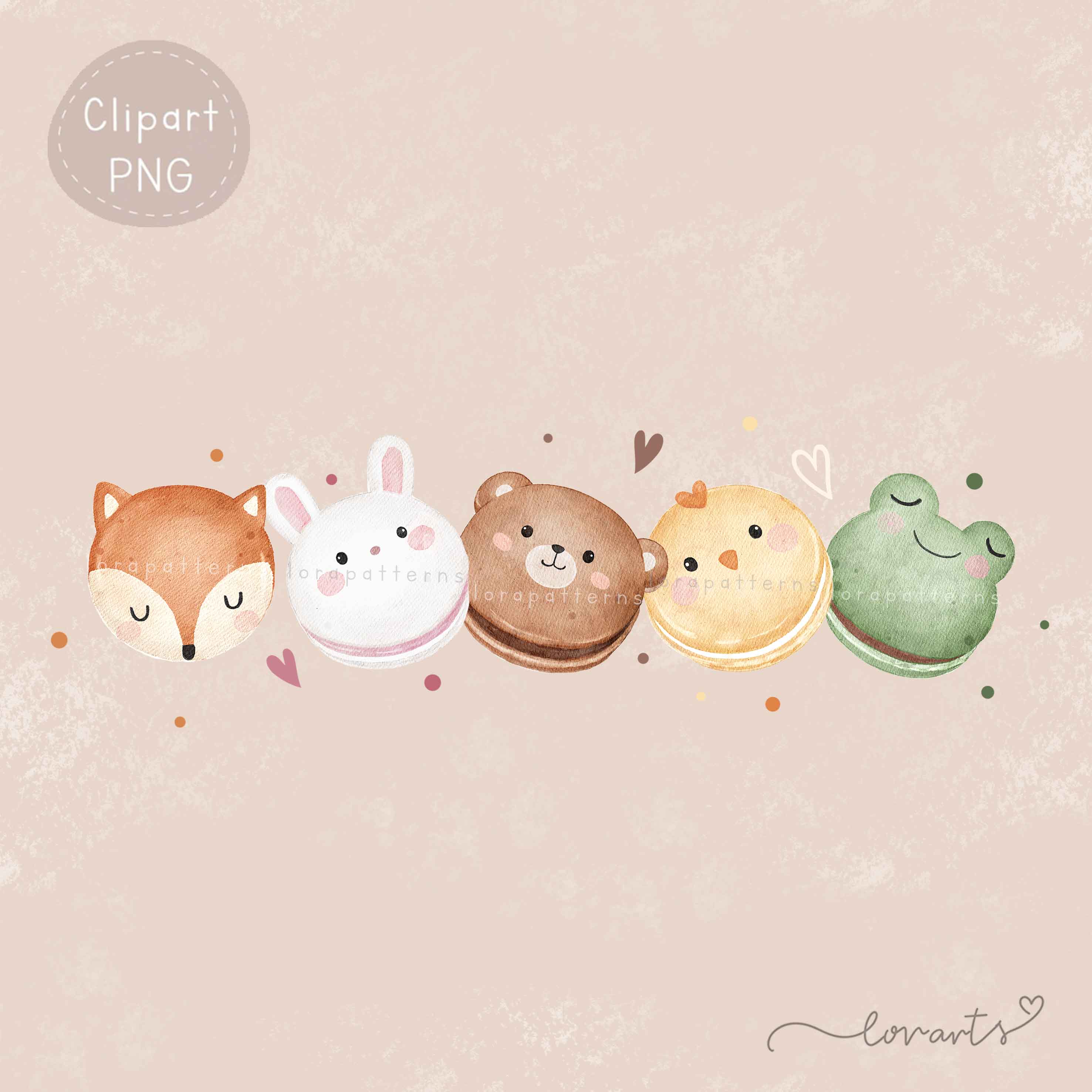 [Clipart PNG] Cute Macarons