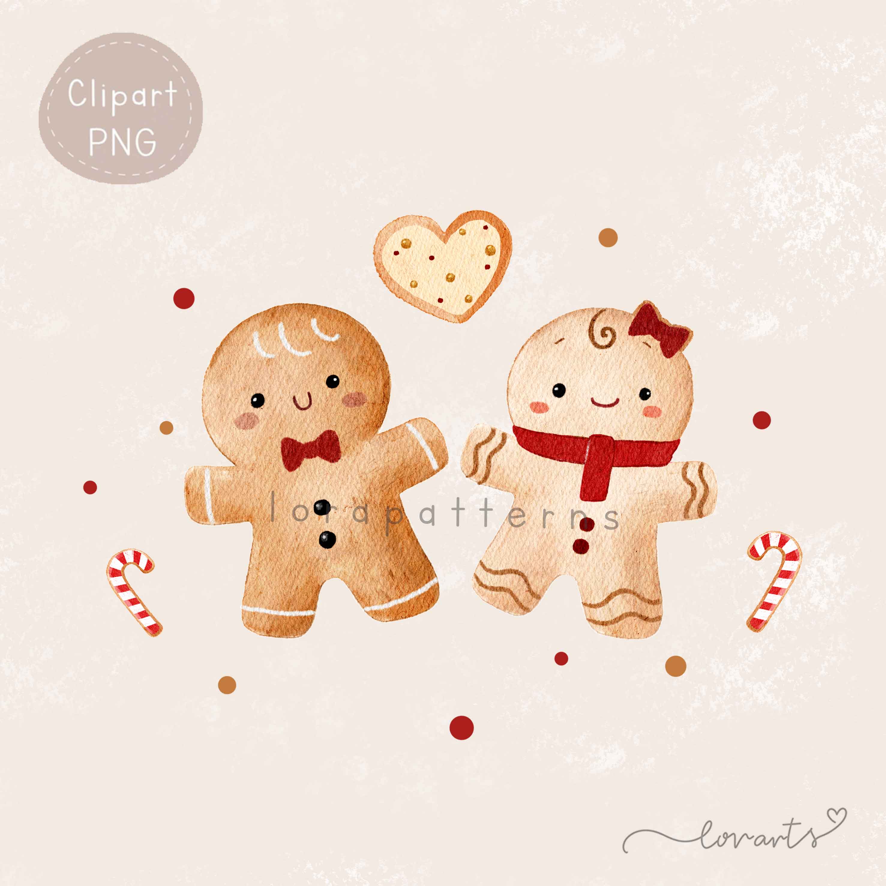 [Clipart PNG] Gingerbread Party