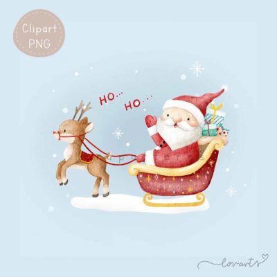 [Clipart PNG] Santa is Coming