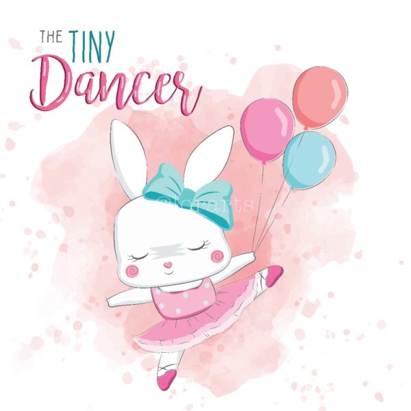 White Bunny The Tiny Dancer
