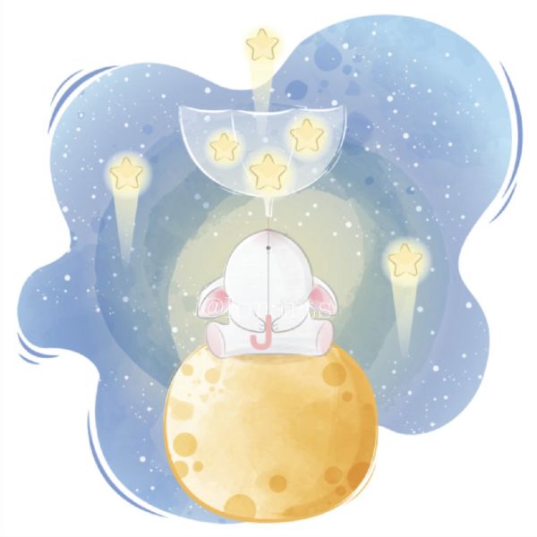 Little Bunny Catching Stars