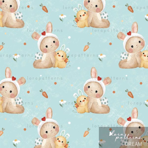 [Exclusive] Bunny and Little Chick (Easter) - Image 2