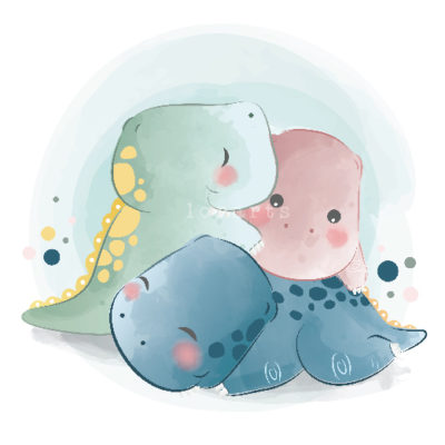 Cute Stacked Baby Dinos 2