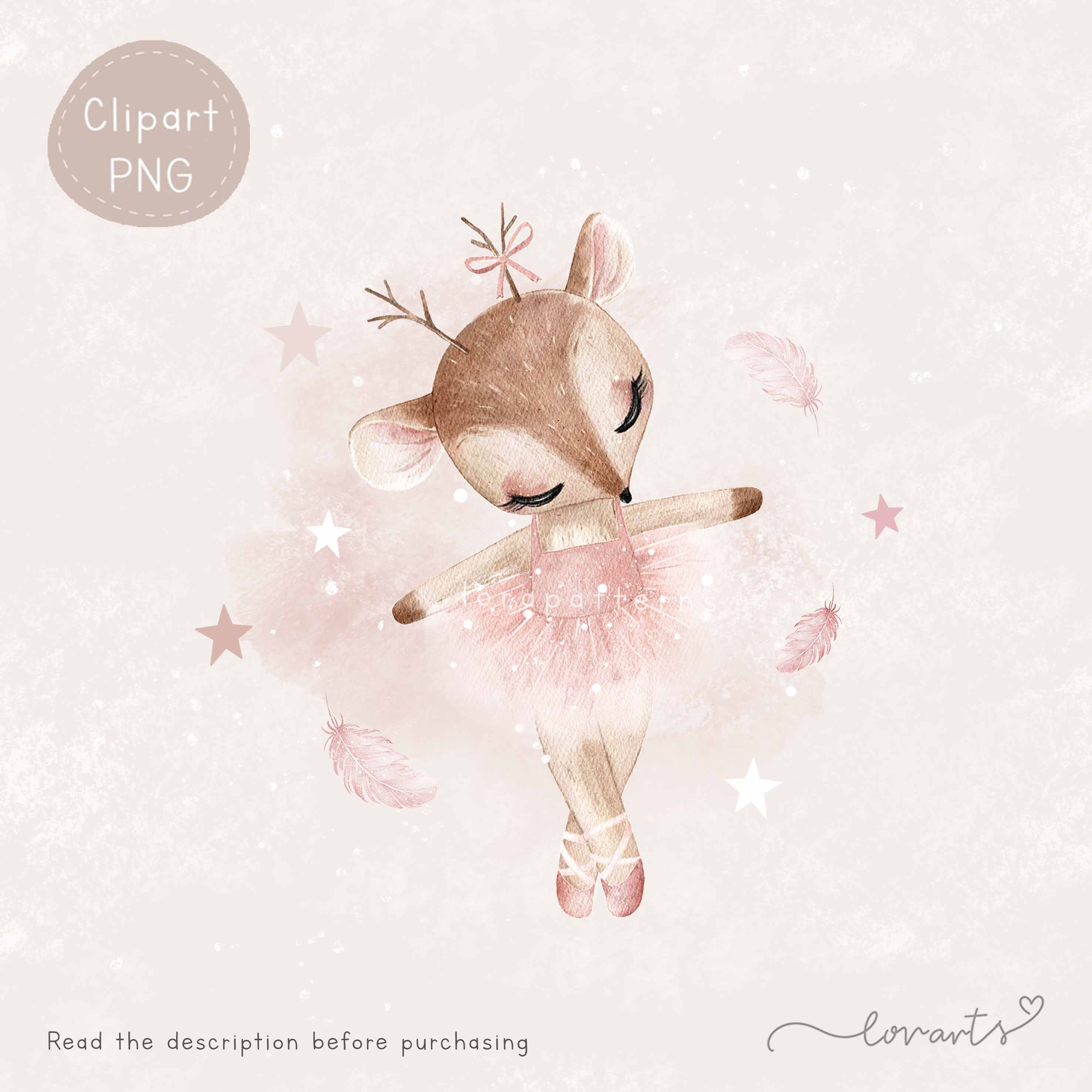[Clipart PNG] Deer Ballerina